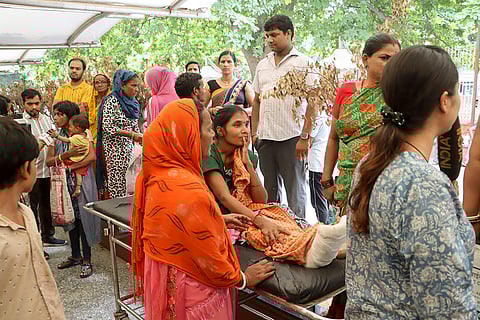 Doctors protest in New Delhi